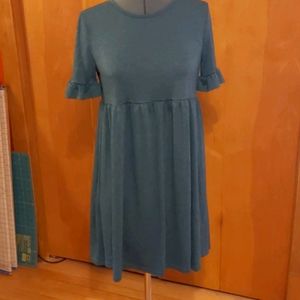 Green swing dress